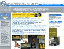 Tablet Screenshot of cmssanayi.com